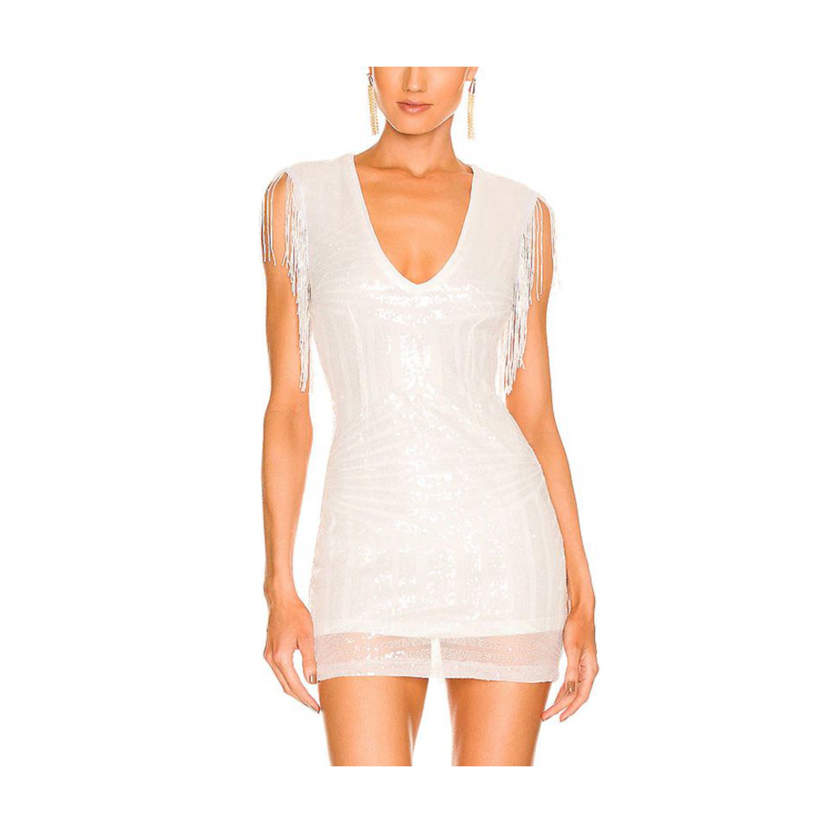 superdown Carly Fringe Mini Dress