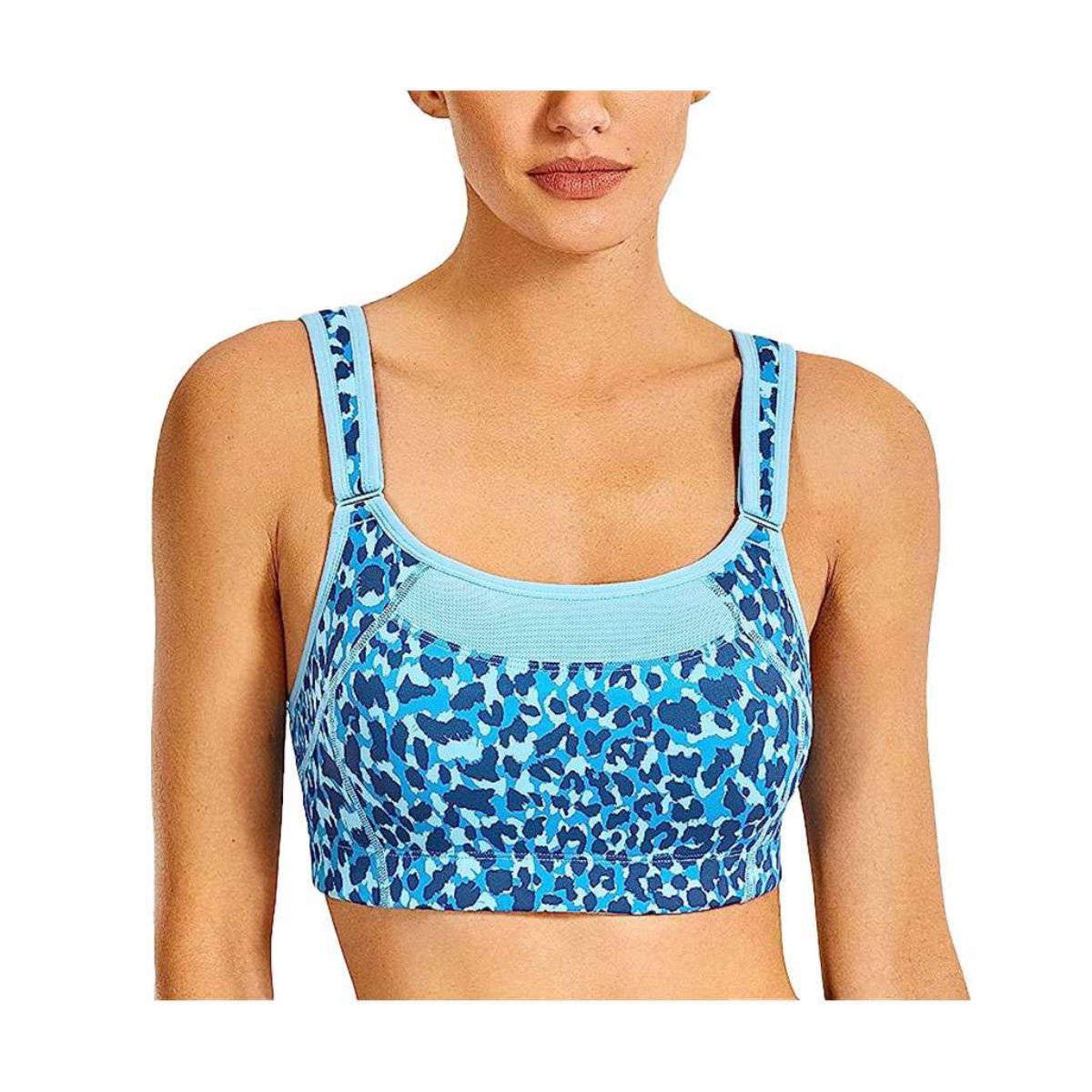 SYROKAN Bounce Control Wirefree Front Adjustable High Impact Maximum Support Sports Bra