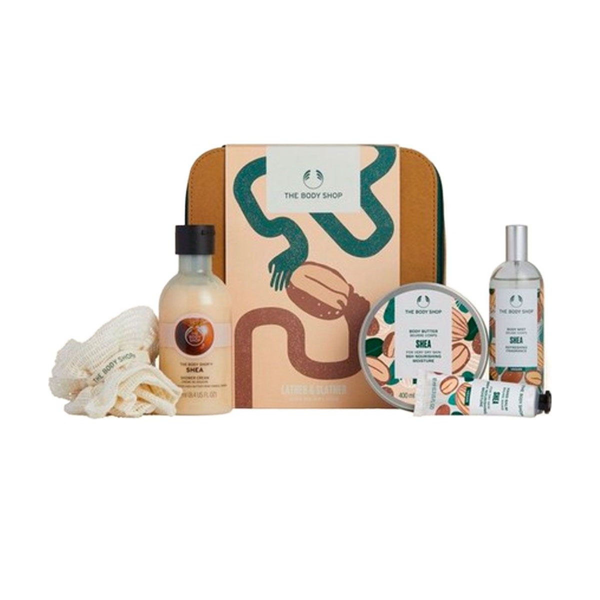The Body Shop Lather & Slather Shea Big Gift Case