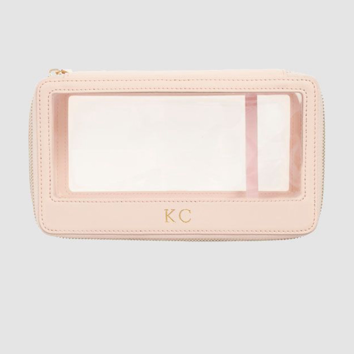 The Daily Edited Pale Pink Clear Travel Case