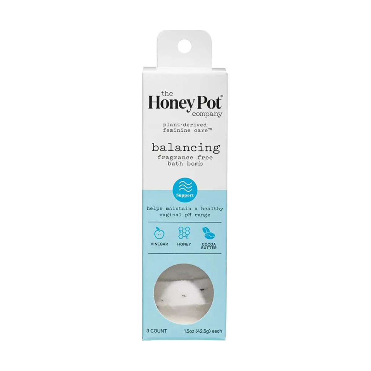 The Honey Pot Balancing Fragrance-Free Bath Bomb