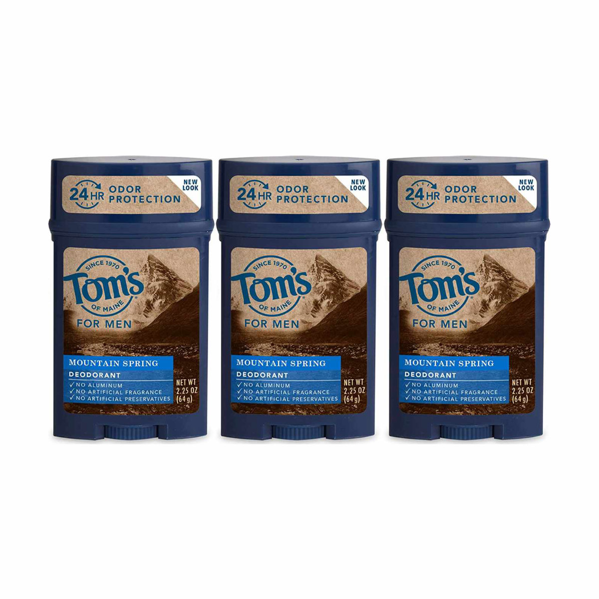 Tom's of Maine Men's Long Lasting Wide Stick Deodorant