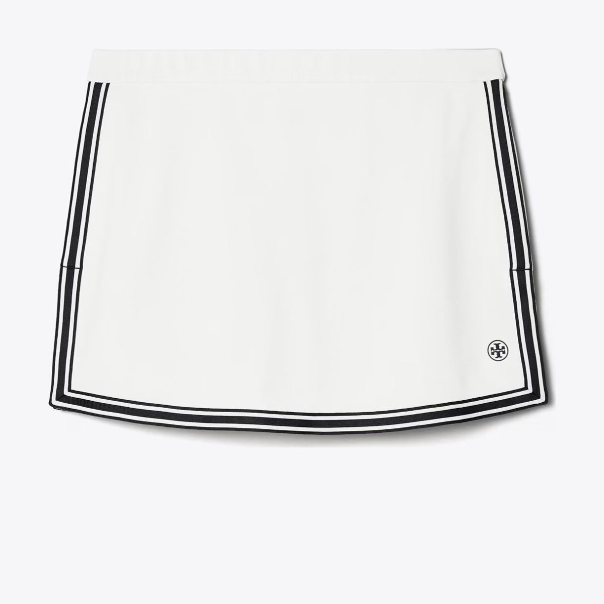 Tory Burch Tech Piqué Side-Slit Tennis Skirt