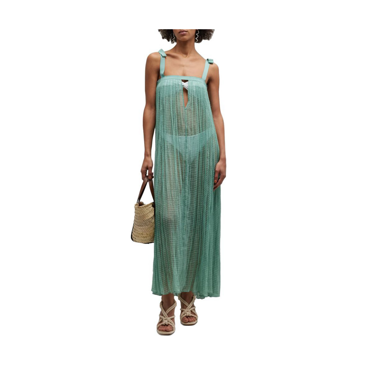 Ulla Johnson Liya Sheer Coverup Maxi Dress