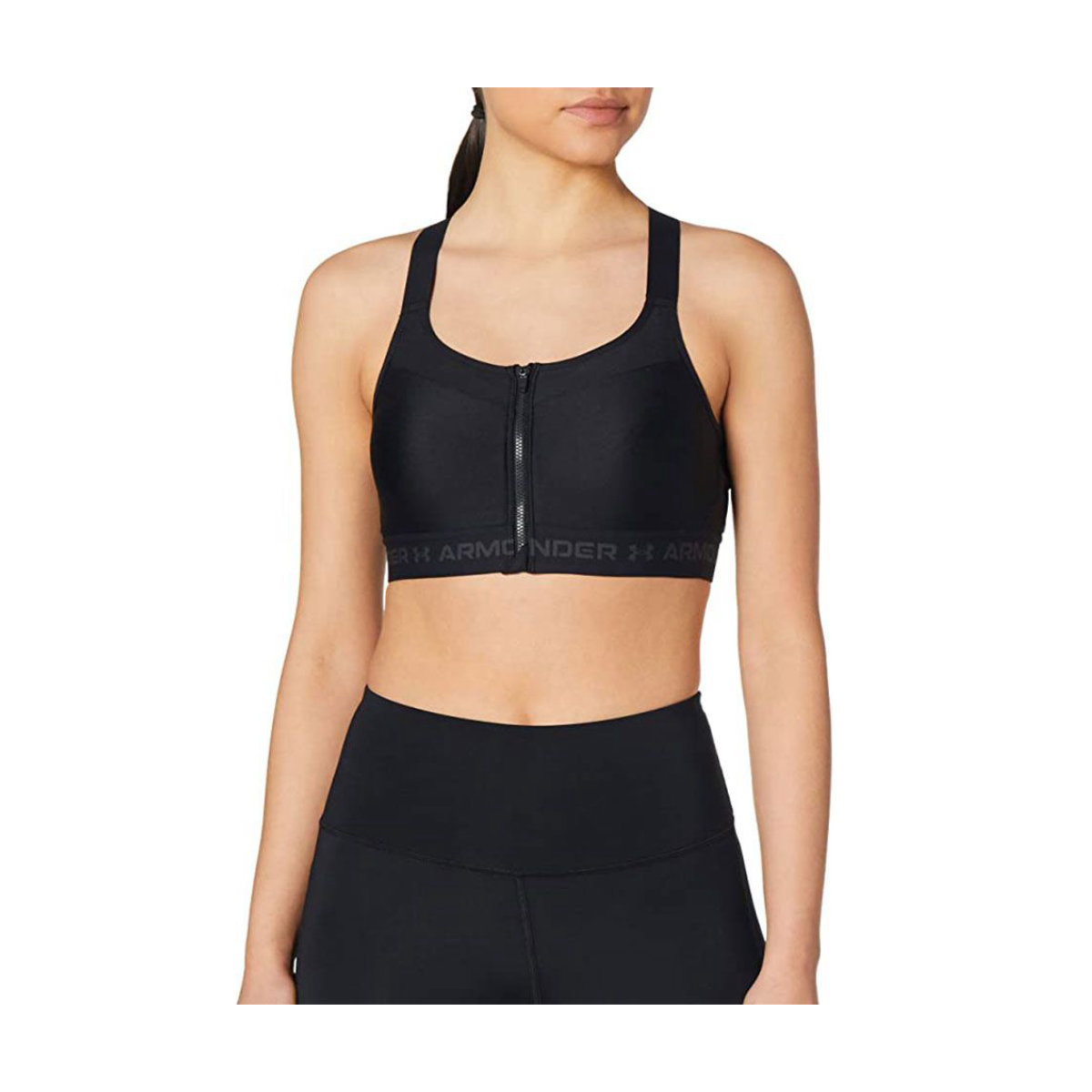 Under Armour High Crossback Zip Sports Bra