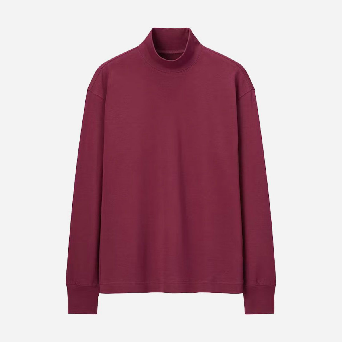 Uniqlo HeatTech Cotton Turtleneck Long-Sleeve T-Shirt