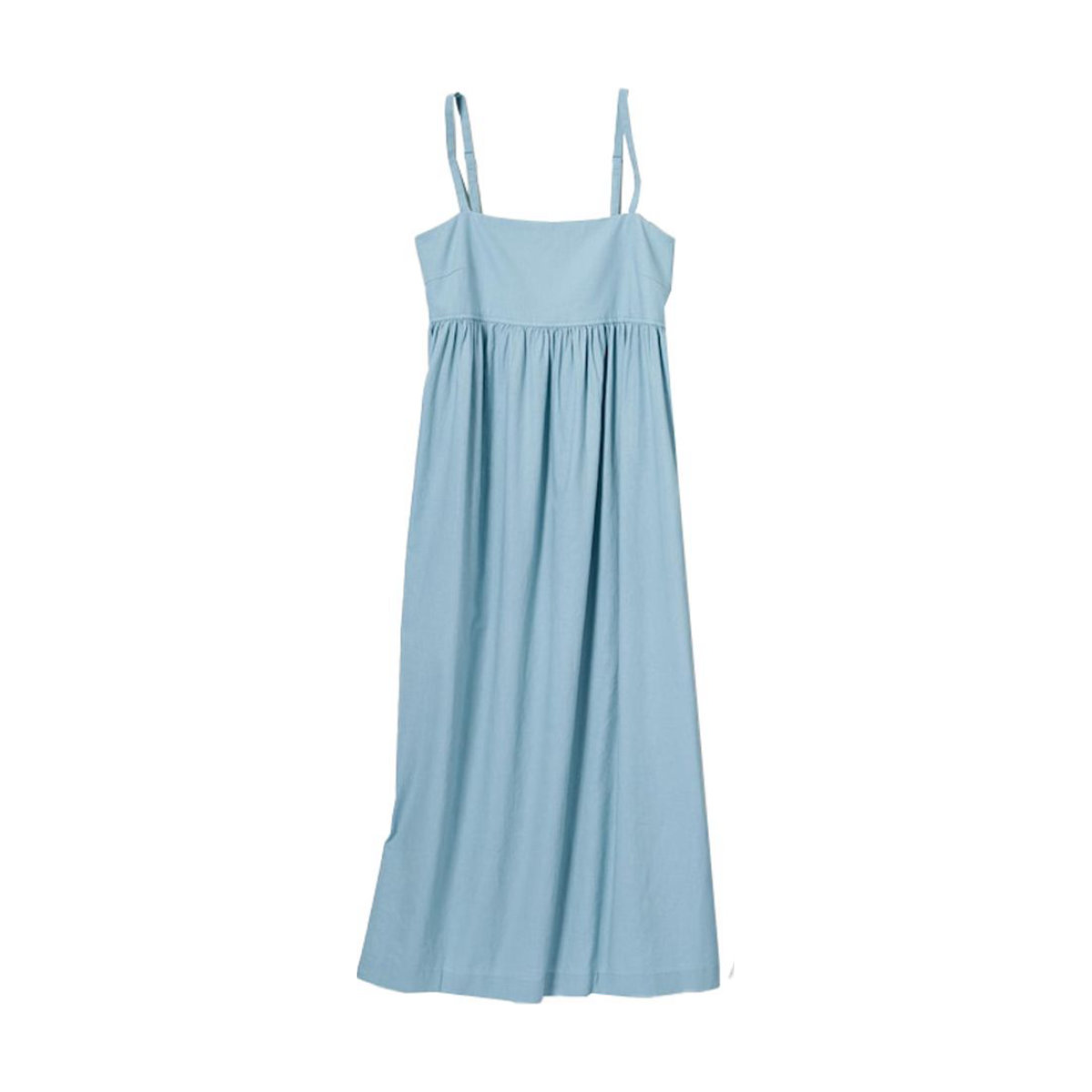 Uniqlo Linen-Blend Gathered Camisole Dress