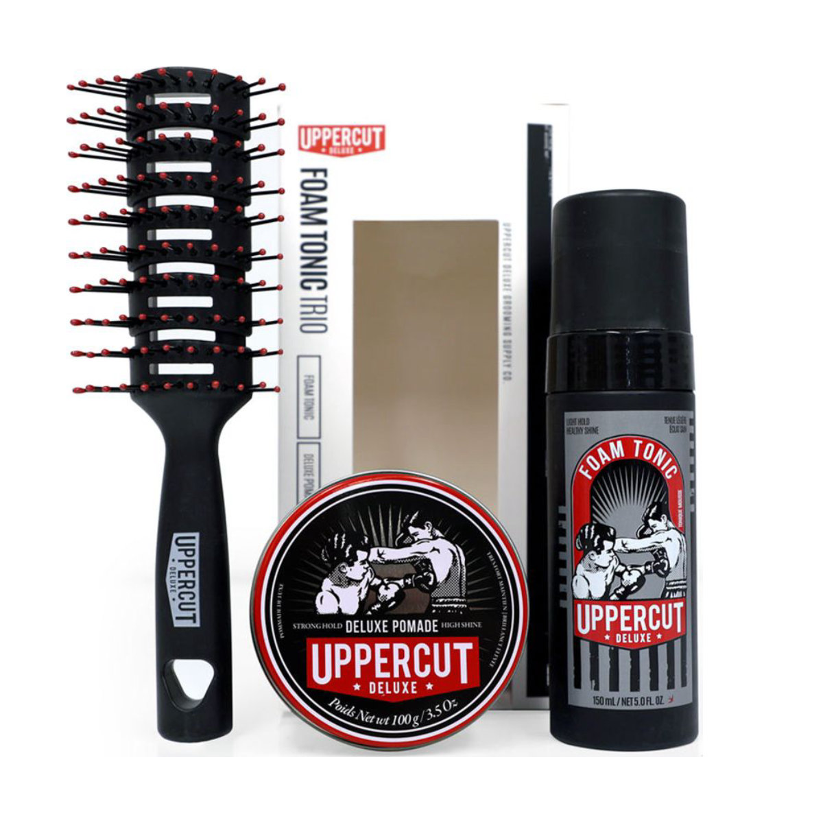 Uppercut Deluxe Pomade Foam Tonic Trio