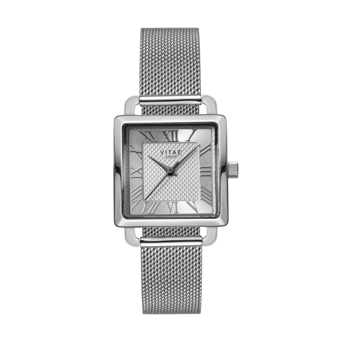 Vitae London Iiesha Petite Silver Mesh Bracelet Watch