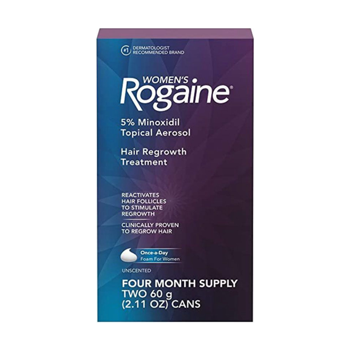 Women's Rogaine 5% Minoxidil Foam for Hair Thinning and Loss
