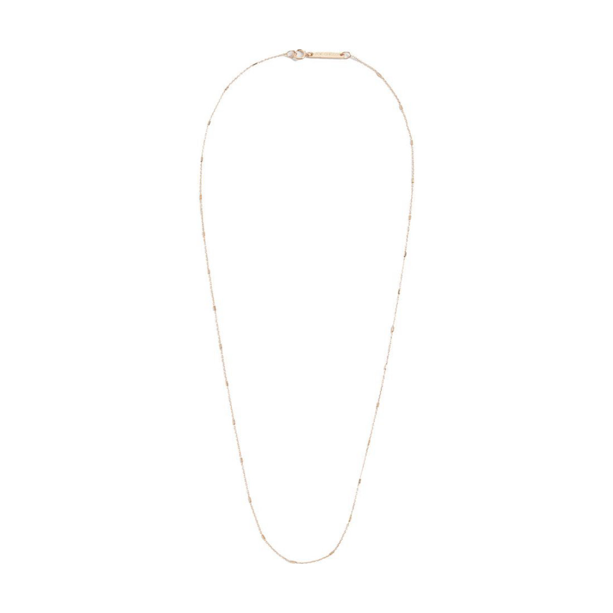 Zoe Chicco 14k Tiny Bar and Cable Chain Necklace